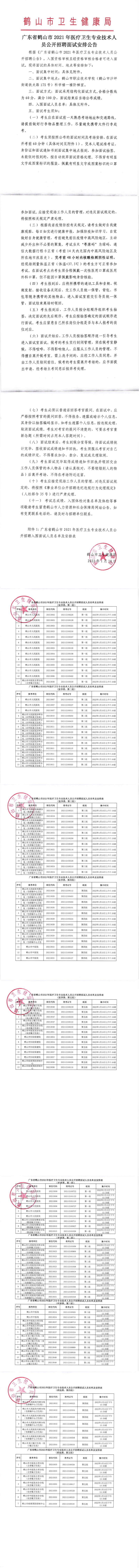 广东省西瓜视频
2021年医疗卫生专业技术人员公开招聘面试安排公告.png